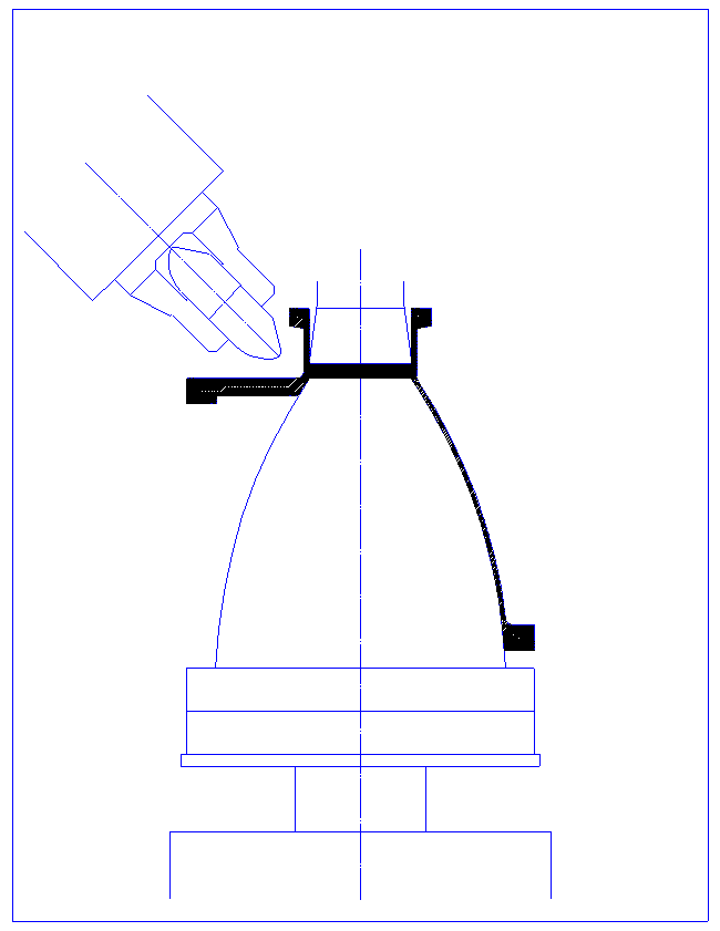 schéma de procédé de fluotournage edimate